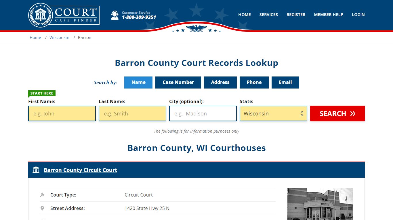Barron County Court Records | WI Case Lookup
